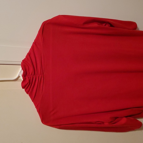 Serengeti 2X Cardigan Top With Built In Shirt Red Zebra Print Bling - Picture 9 of 12